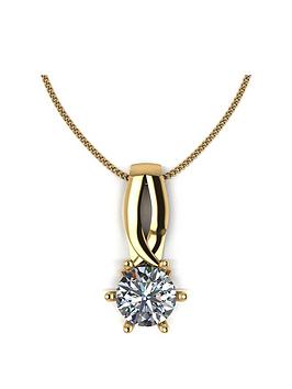 Moissanite Moissanite Lady Lynsey 9Ct Gold 1Ct Round Brilliant Moissanite  ... Picture