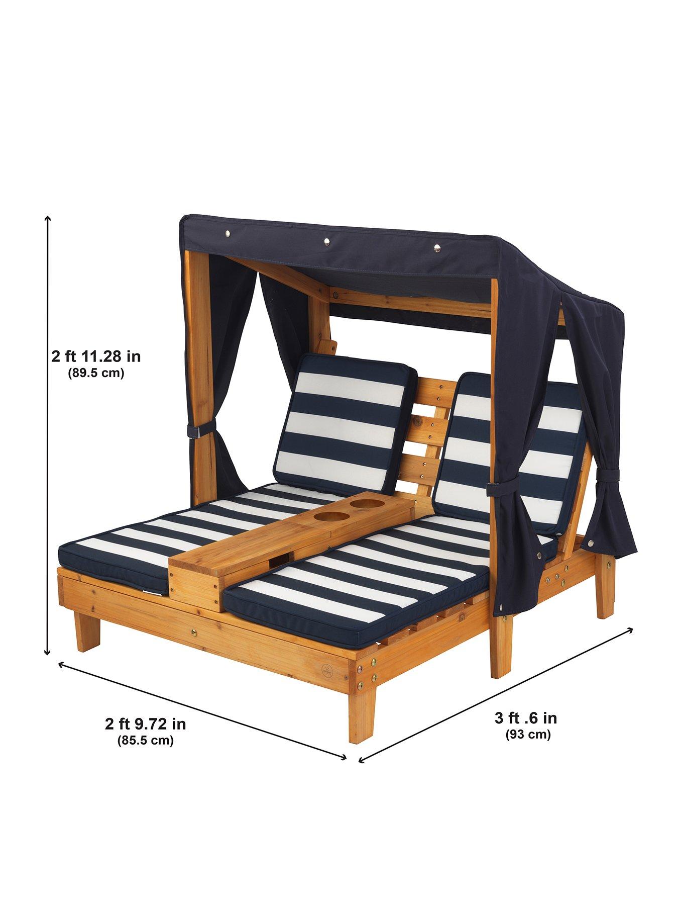 Kidkraft Double Chaise Lounger with Cupholder