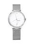 mondaine-mondainehelvetica-no1-light-ladies-watch-38mm-with-date-stainless-steel-case-white-dial-stainless-steel-mesh-braceletfront