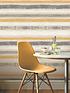  image of arthouse-painted-stripe-wallpaper--nbspgrey-amp-ochre