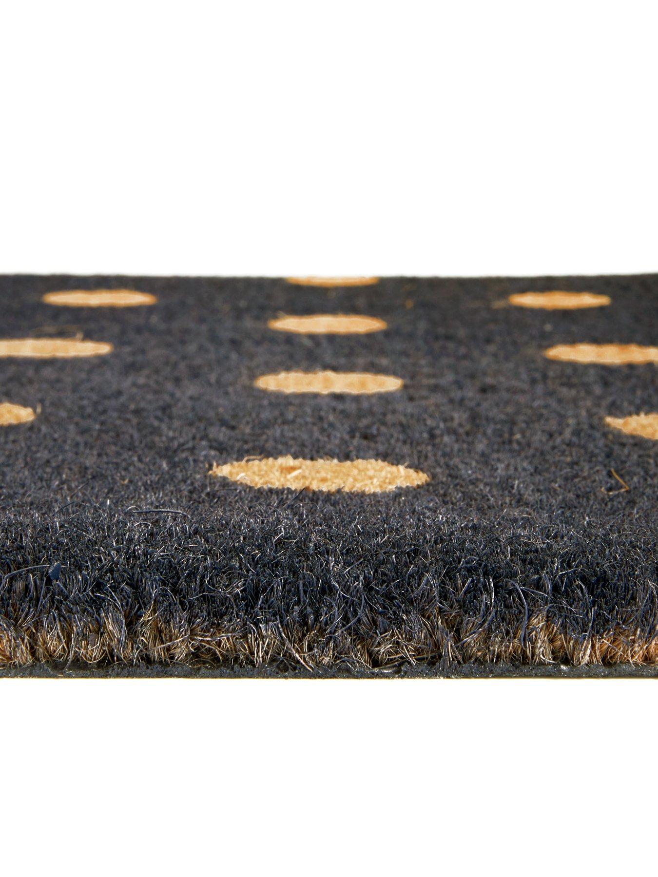 Polka Dot Coir Doormat Littlewoods Com