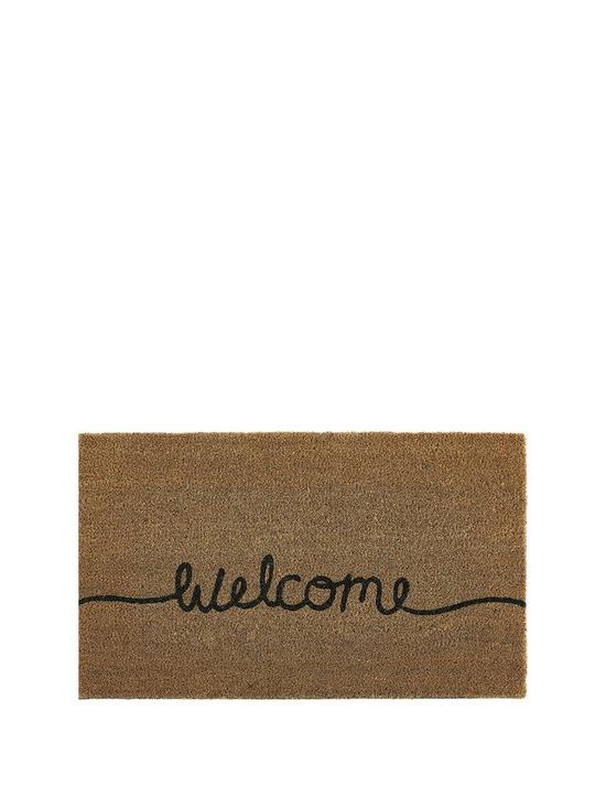 front image of my-mat-welcome-coir-doormat