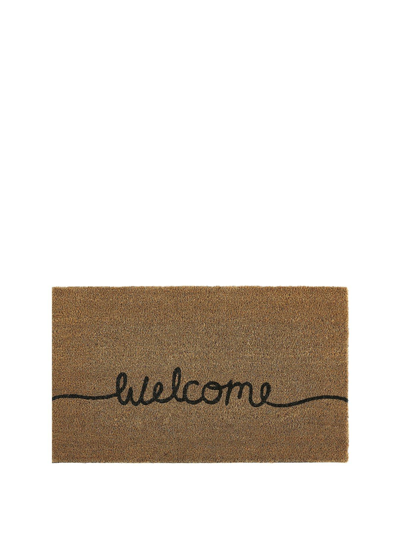Image 1 of 2 of The Very Collection Welcome Coir Doormat - Natural