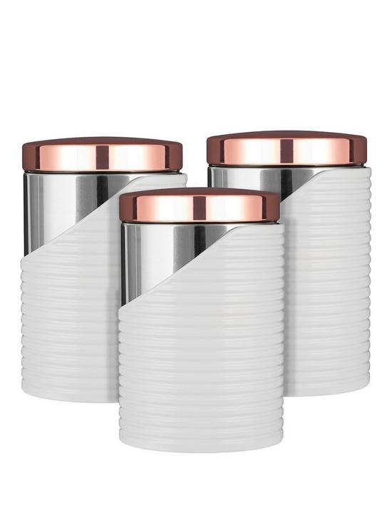 front image of tower-linear-set-of-3-storage-canisters