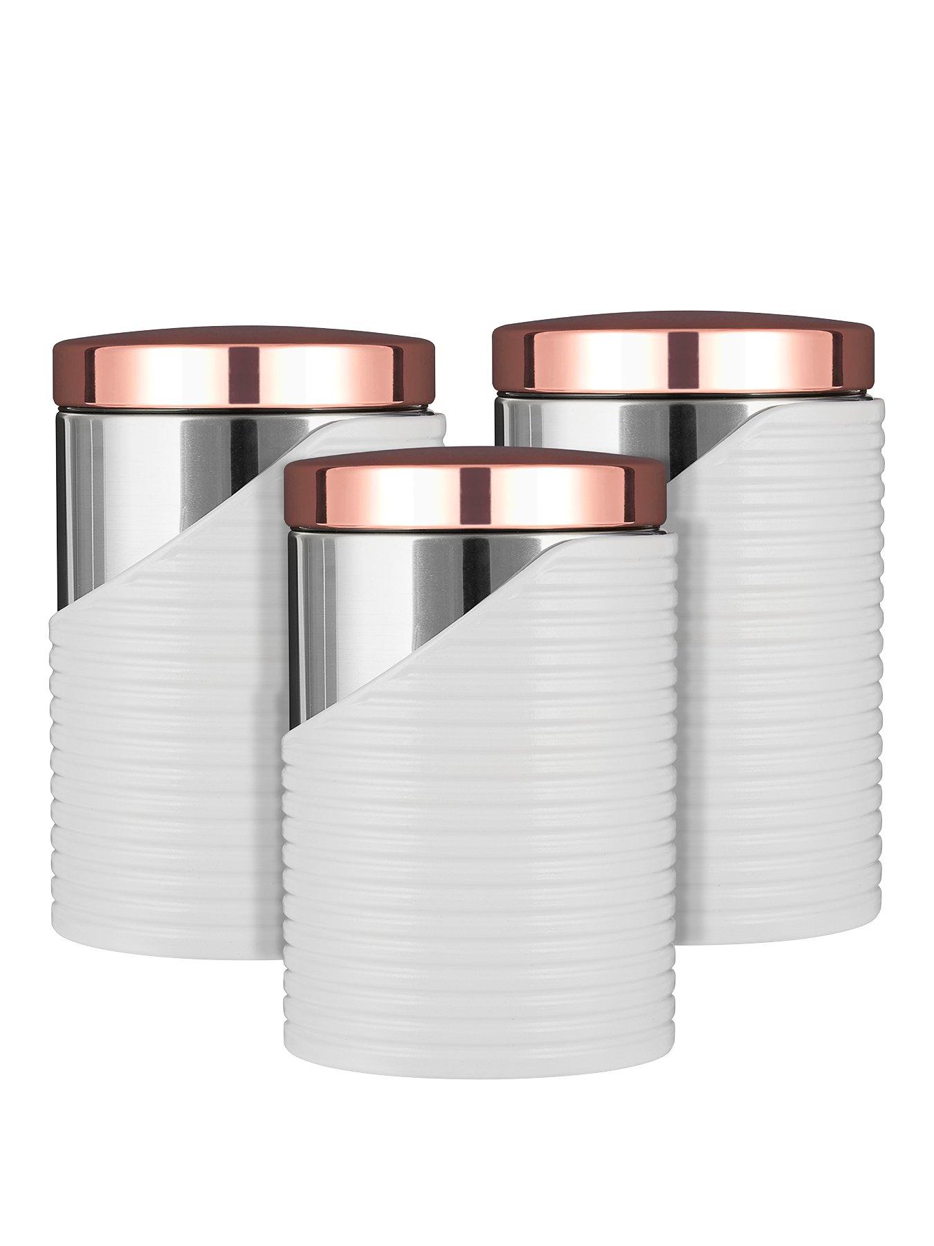 undefined Linear Set of 3 Storage Canisters