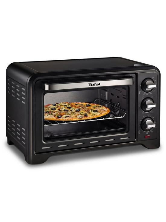 stillFront image of tefal-optimo-19l-oven-of445840-with-rotisserie-nbsp--black