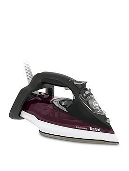 Tefal   Fv9788 Ultimate Anti-Scale Steam Iron - Dark Red And Black