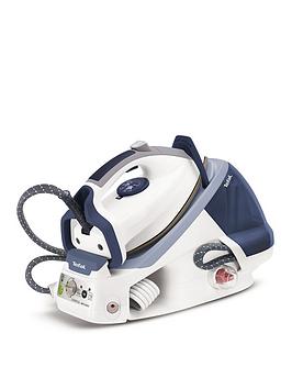 Tefal   Gv7466 Pro Express High Pressure Steam Generator Iron - White And Blue