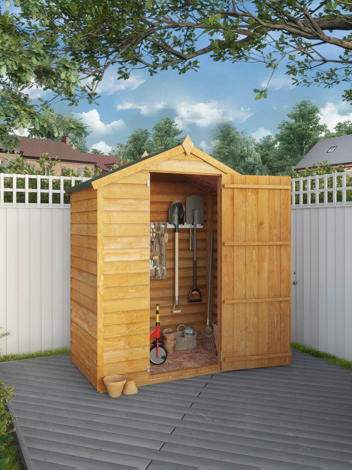 Image 1 of 7 of MERCIA 5 x 3ft Great Value Windowless Overlap Reverse Apex&nbsp;Starter Shed&nbsp;- FSC&reg; Certified