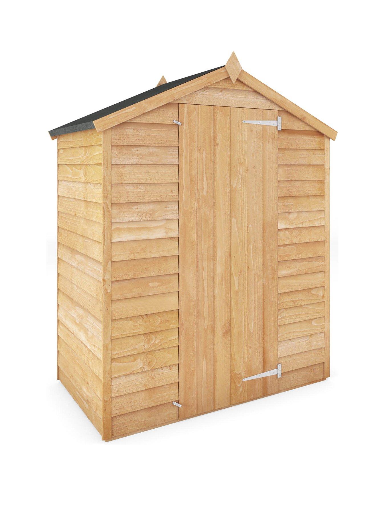 Image 2 of 7 of MERCIA 5 x 3ft Great Value Windowless Overlap Reverse Apex&nbsp;Starter Shed&nbsp;- FSC&reg; Certified