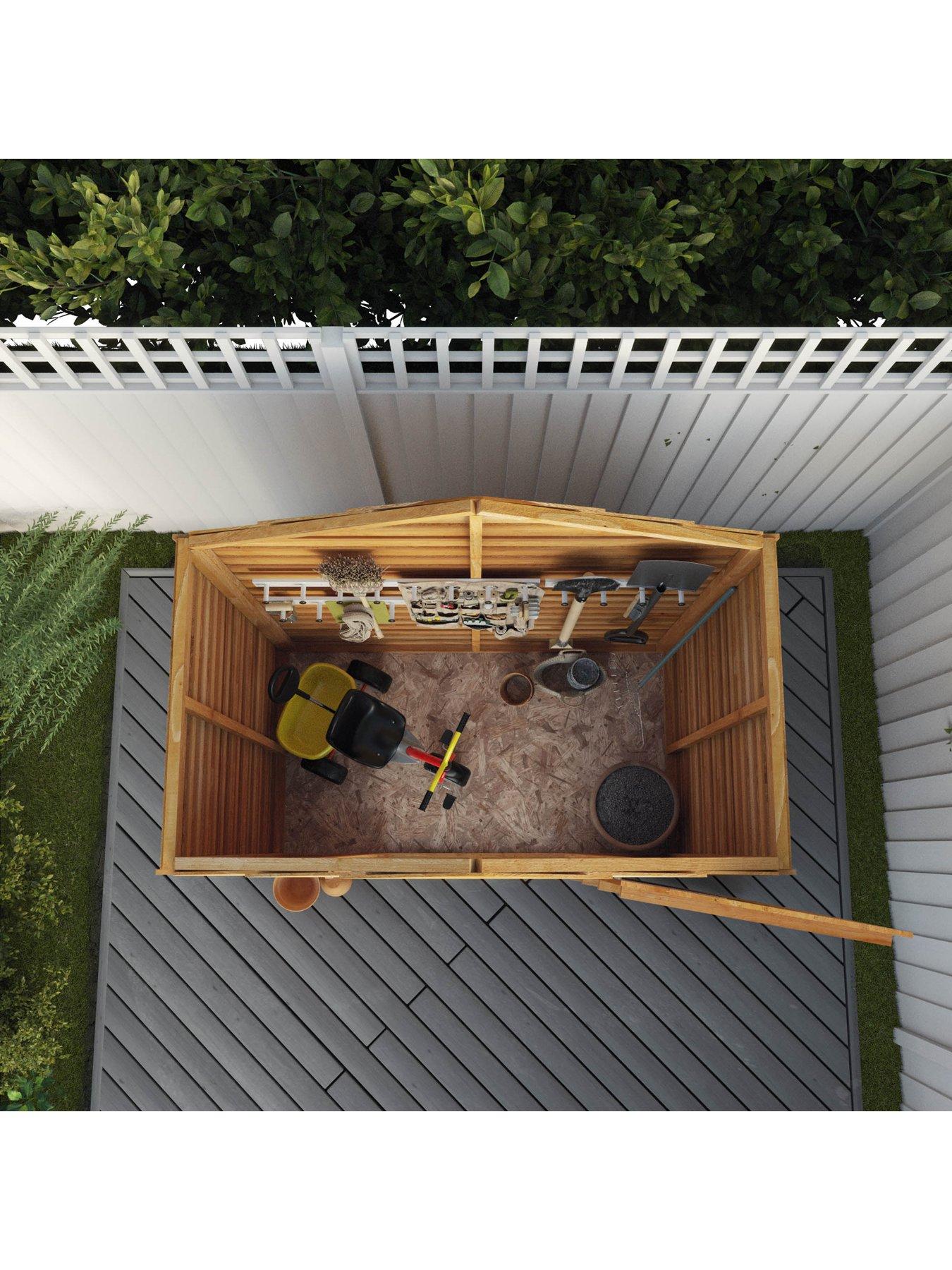 Image 4 of 7 of MERCIA 5 x 3ft Great Value Windowless Overlap Reverse Apex&nbsp;Starter Shed&nbsp;- FSC&reg; Certified