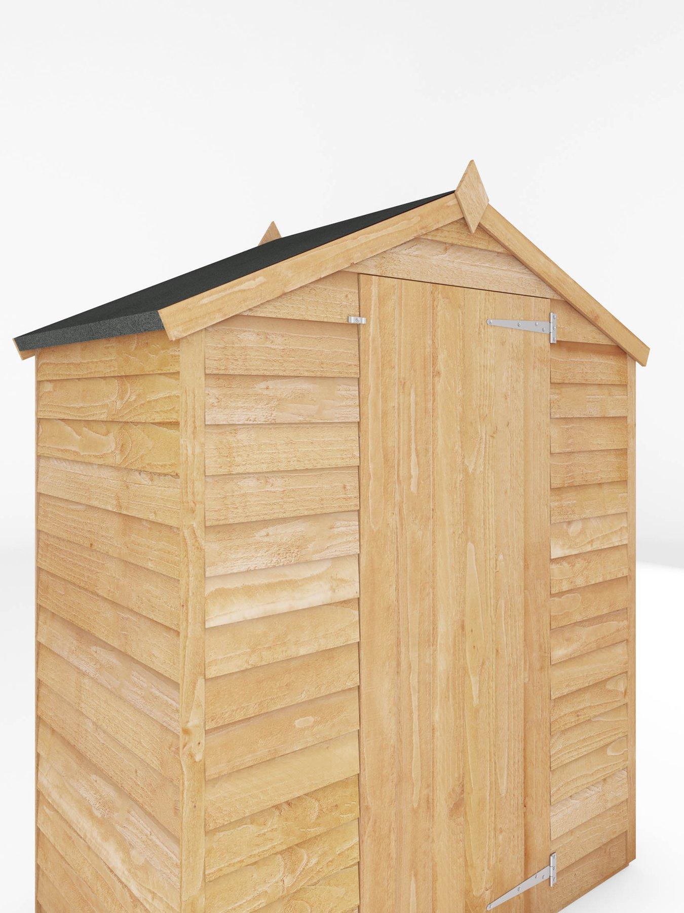 Image 5 of 7 of MERCIA 5 x 3ft Great Value Windowless Overlap Reverse Apex&nbsp;Starter Shed&nbsp;- FSC&reg; Certified