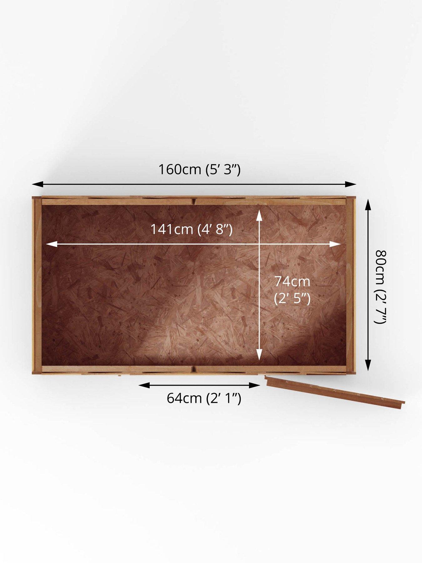 Image 7 of 7 of MERCIA 5 x 3ft Great Value Windowless Overlap Reverse Apex&nbsp;Starter Shed&nbsp;- FSC&reg; Certified