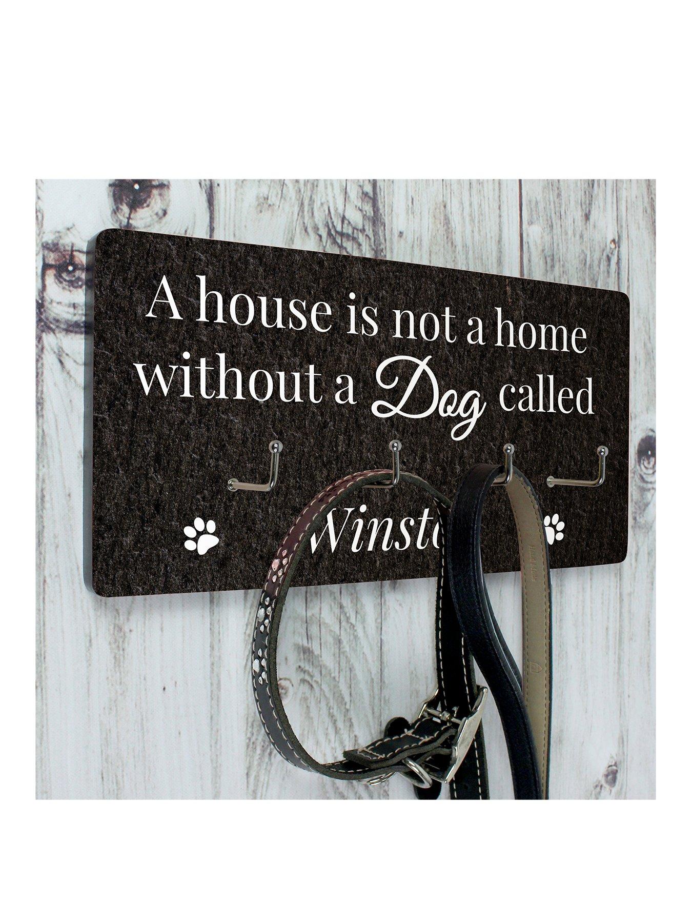 Personalised dog new arrivals lead hanger