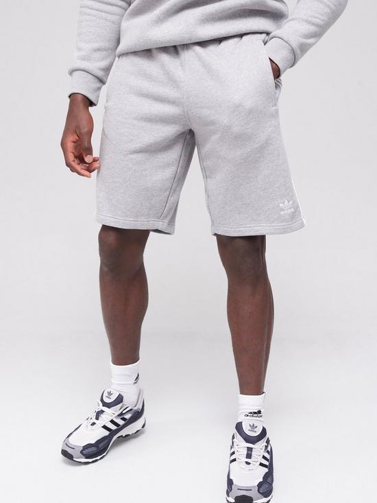 front image of adidas-originals-3s-shorts-ndash-medium-grey-heather