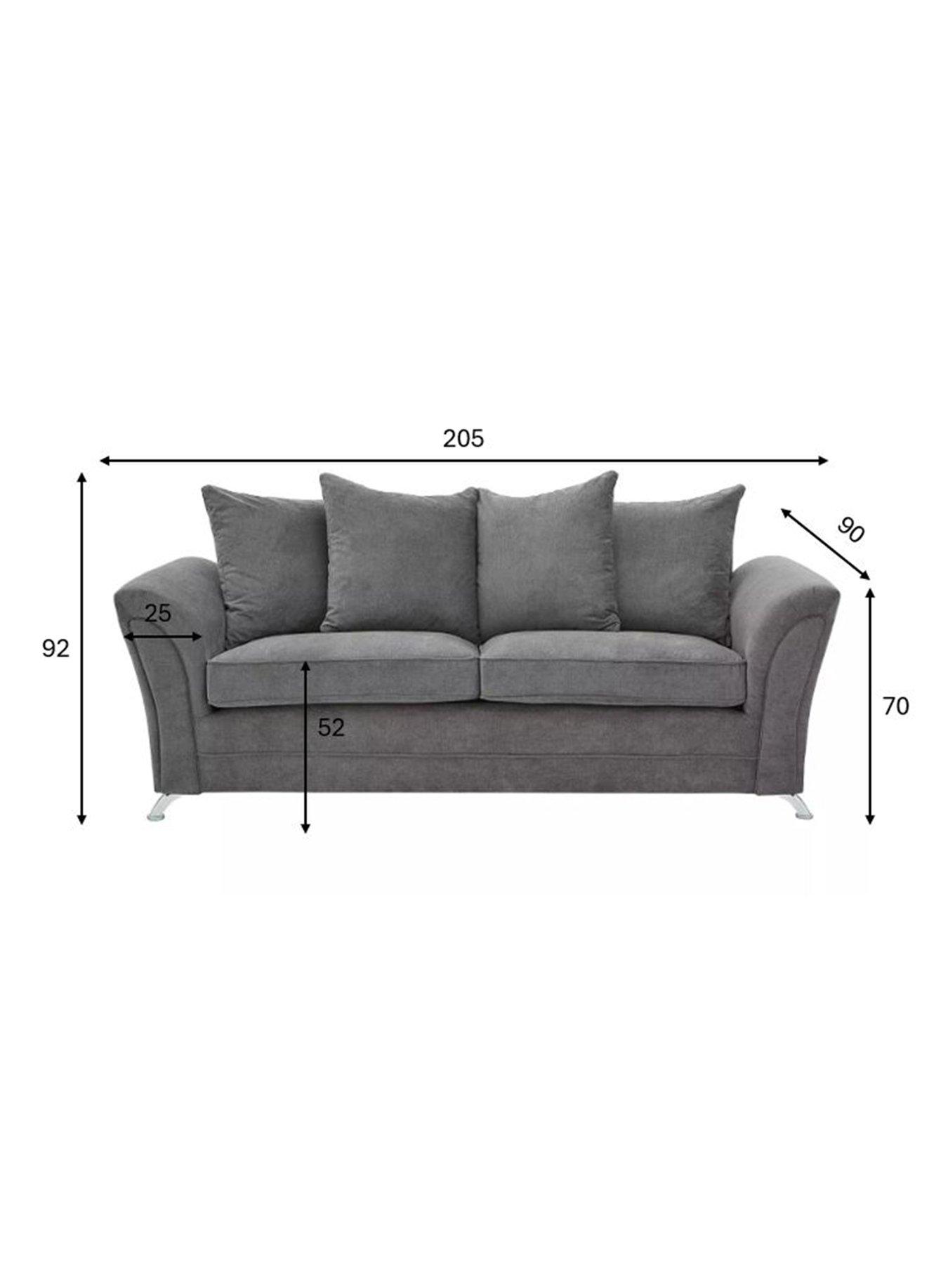 Image 6 of 6 of The Very Collection Dury Fabric 3 Seater Scatter Back Sofa&nbsp;- FSC&reg; Certified