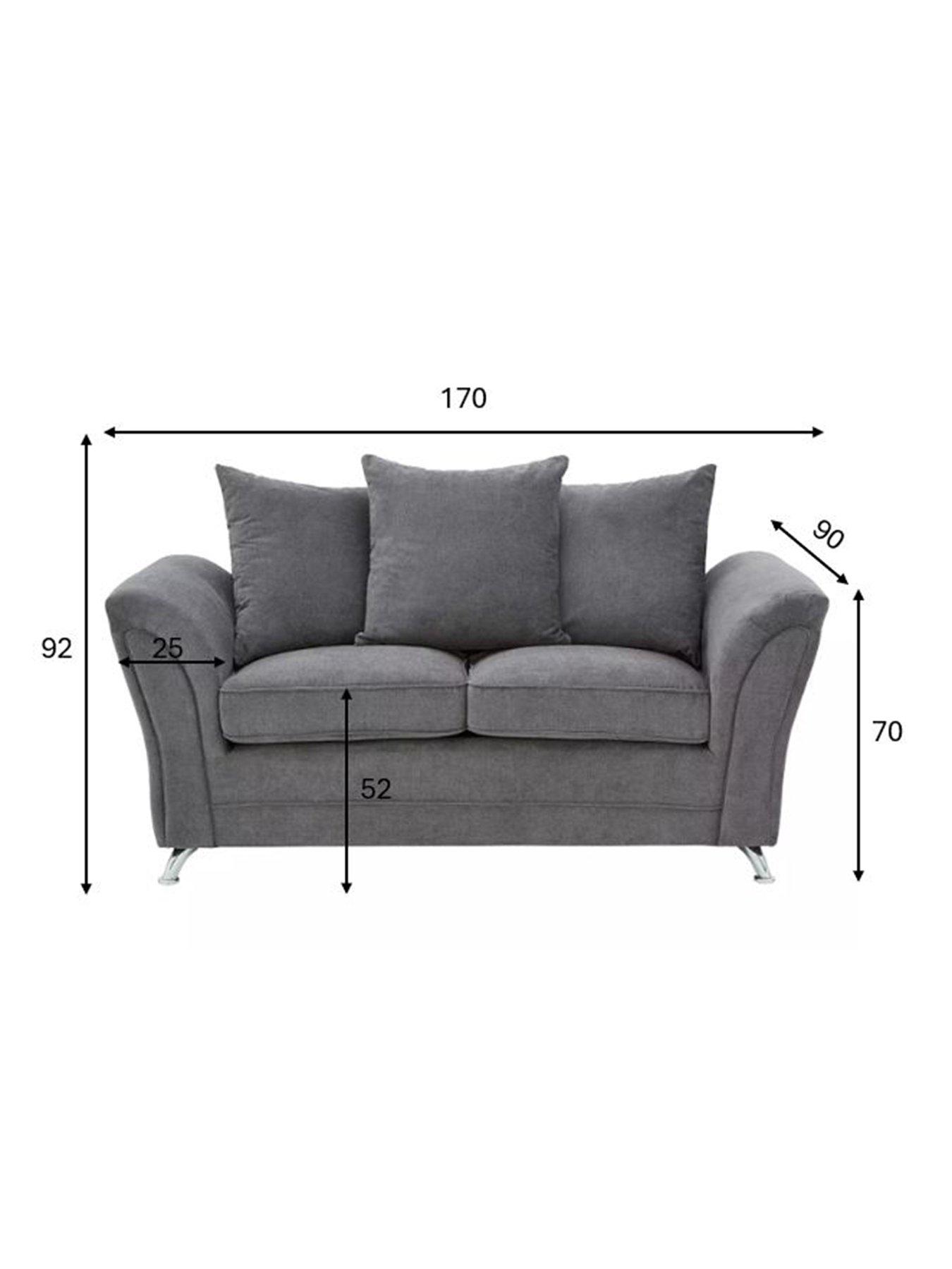 Image 6 of 6 of Very Home Dury Fabric 2 Seater Scatter Back Sofa&nbsp;- FSC&reg; Certified