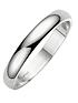  image of love-gold-18-carat-white-gold-d-shaped-wedding-band-3mm