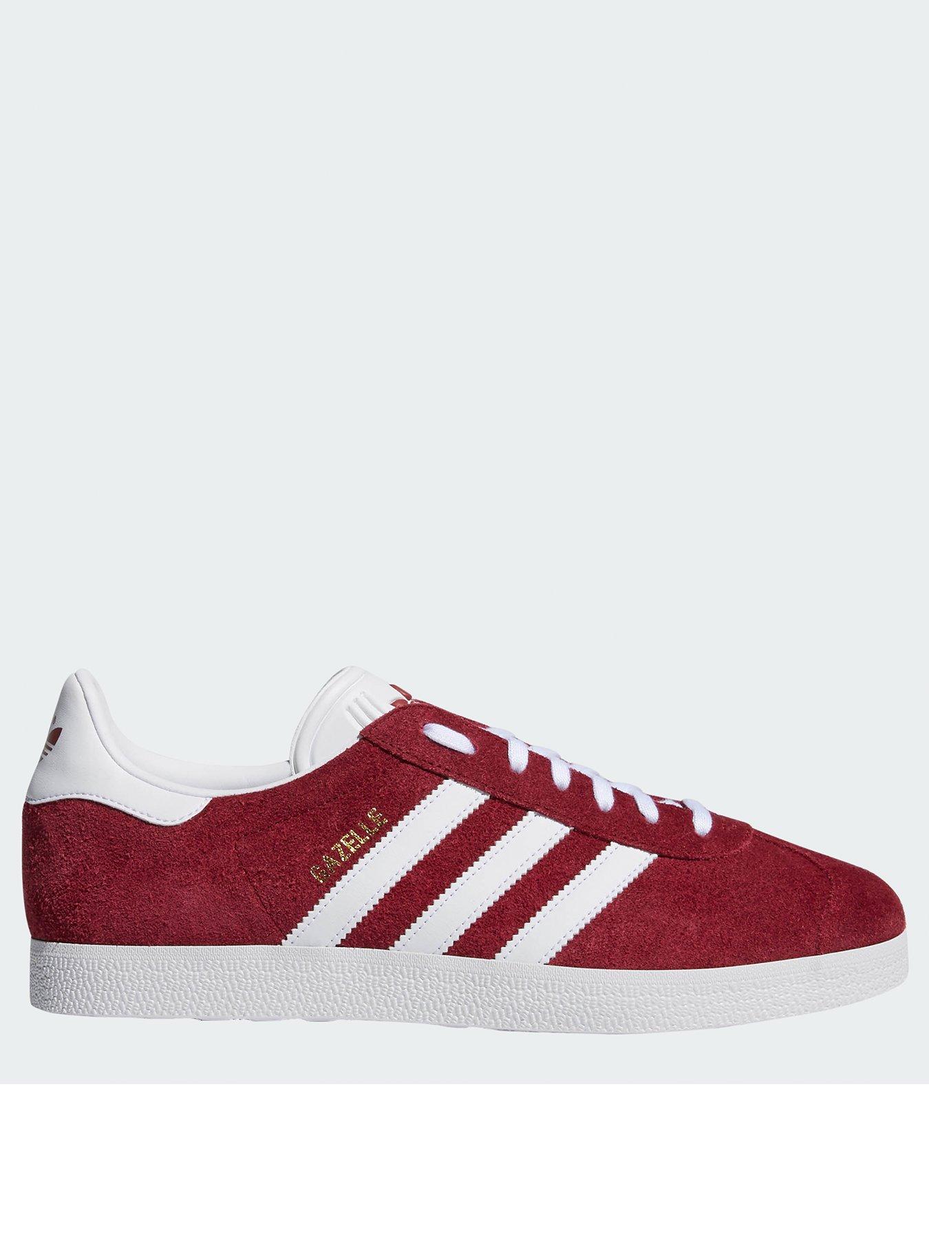 adidas Originals Gazelle Trainers Burgundy Littlewoods