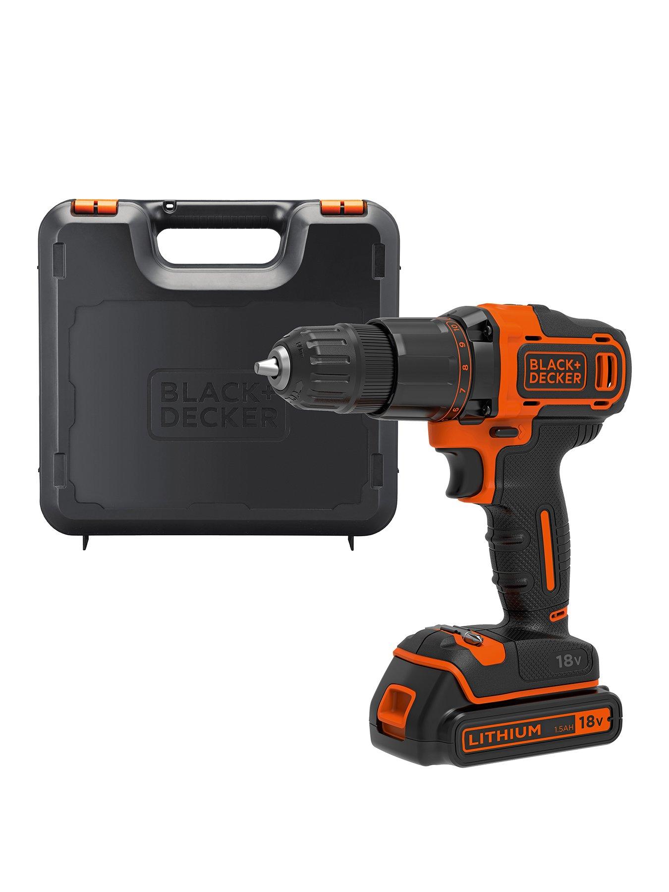 Black Decker 18V Combi Hammer Drill BCD700S1K GB littlewoods
