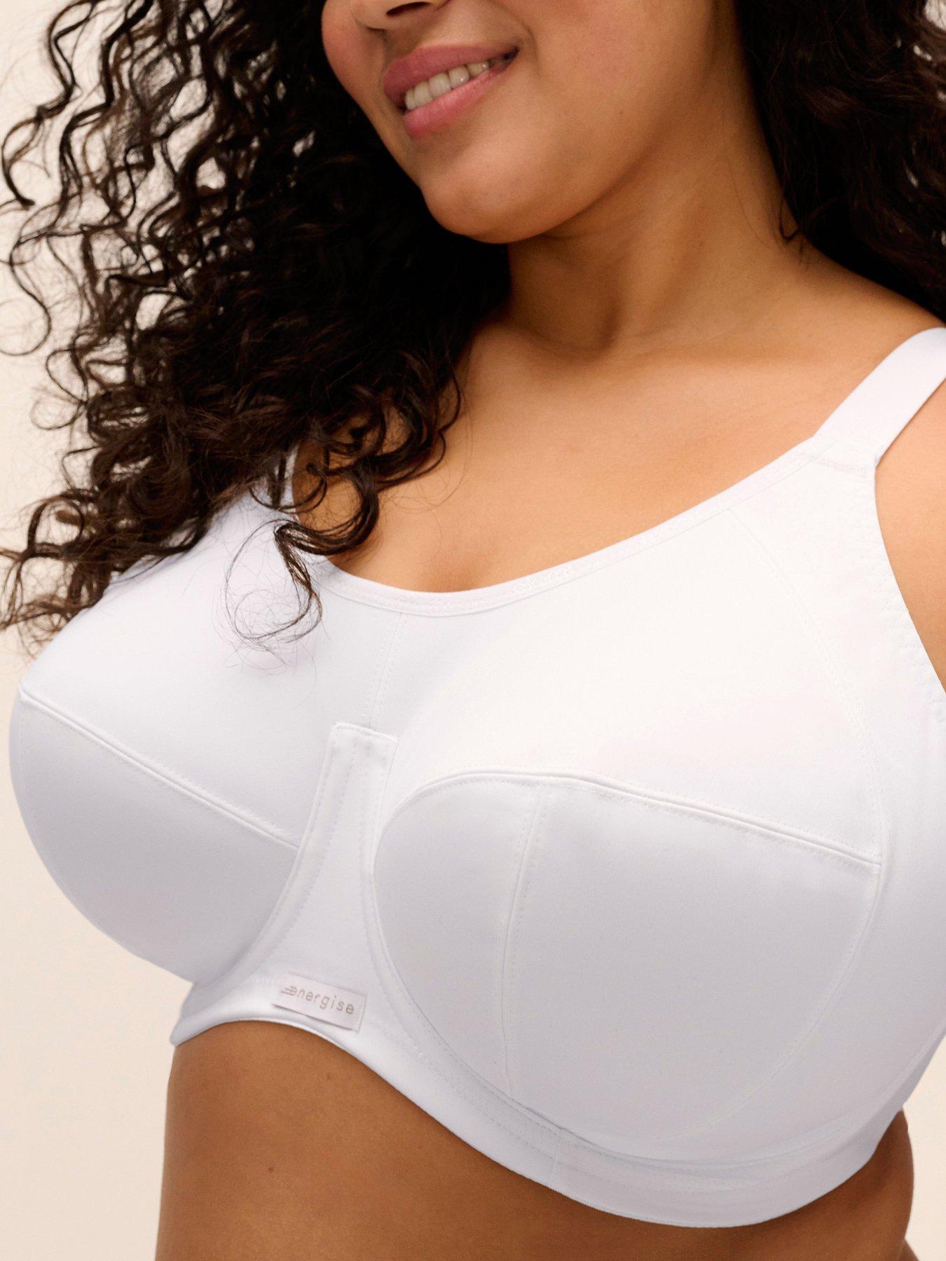 Image 3 of 4 of Elomi Energise Sports Bra - White