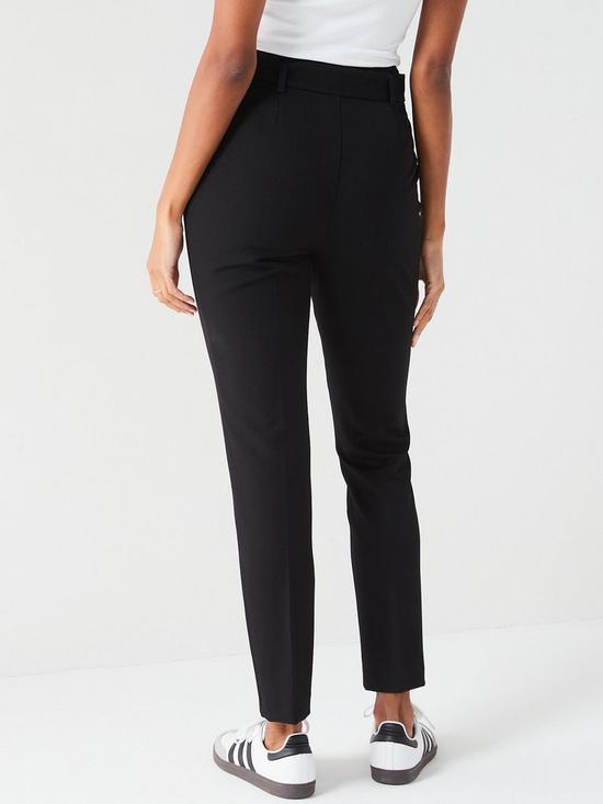 stillFront image of v-by-very-the-tapered-leg-trouser-black