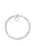  image of thomas-sabo-sterling-silver-paperclip-link-17cm-charm-carrier-bracelet