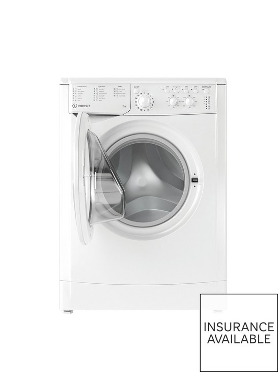 stillFront image of indesit-ecotime-iwc71252eco-7kg-load-1200-spin-washing-machine-white
