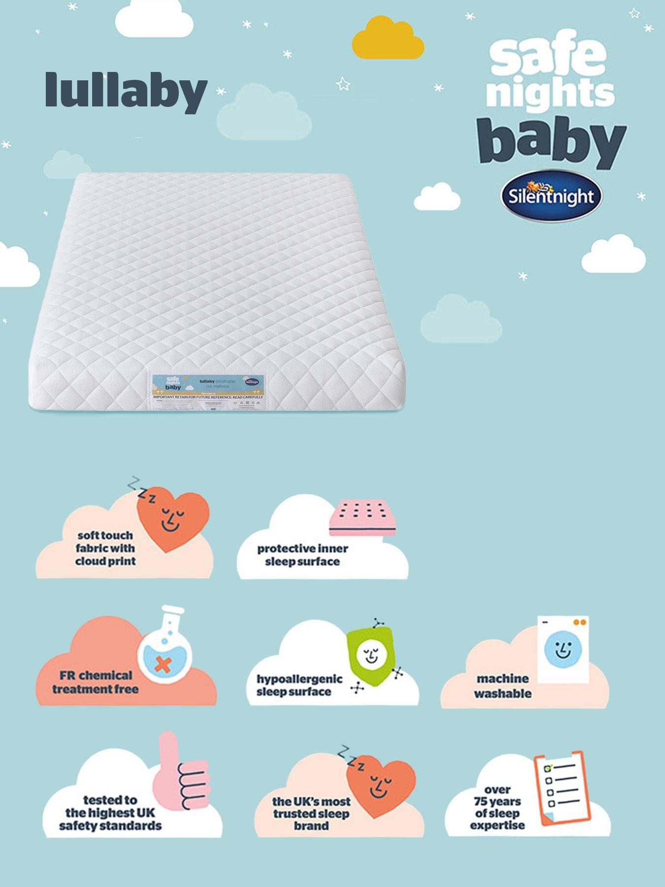 Image 6 of 7 of Silentnight Safe Nights Lullaby Cot Mattress 60 x 120cm