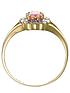  image of love-gem-9-carat-yellow-gold-5-point-diamond-and-amethyst-three-piece-bridal-set