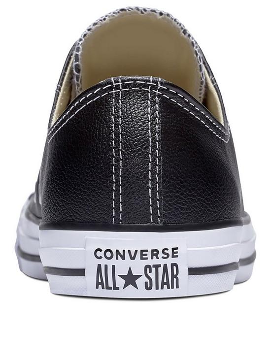 stillFront image of converse-chuck-taylor-leather-all-star-ox-black