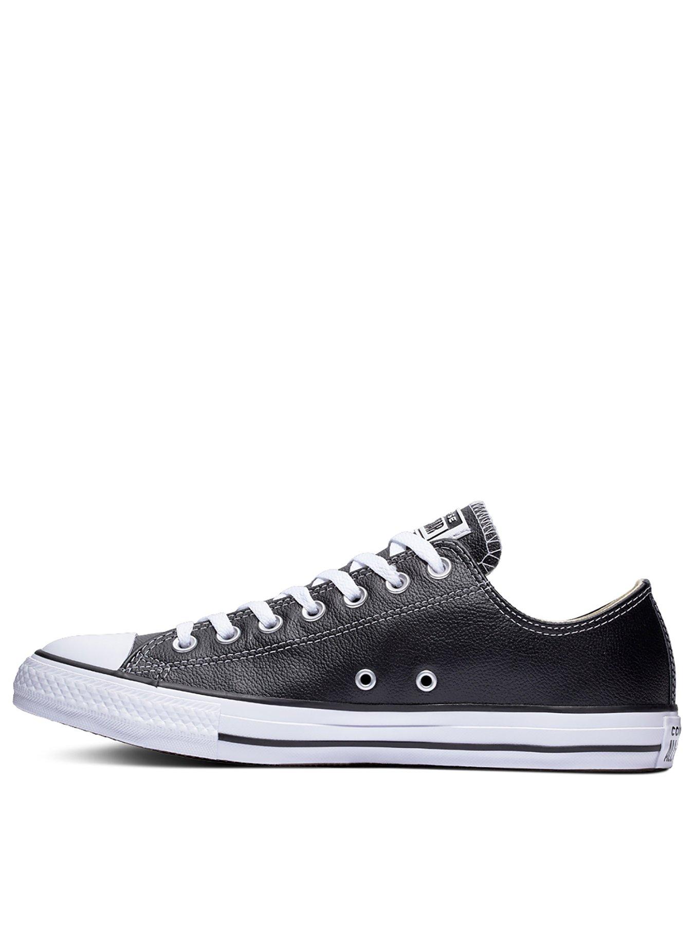 Image 3 of 6 of Converse Unisex Leather Ox Trainers - Black