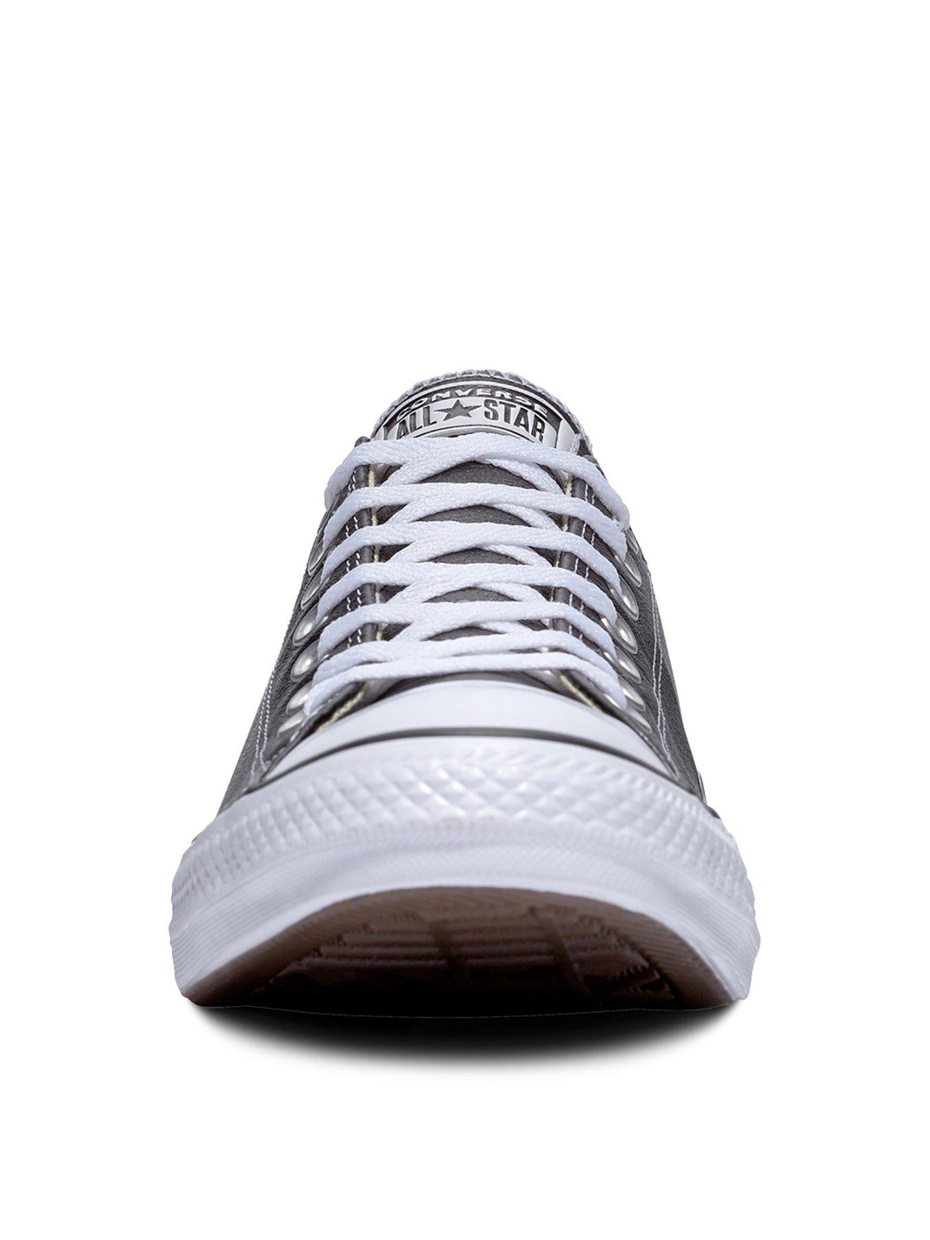 Image 6 of 6 of Converse Unisex Leather Ox Trainers - Black
