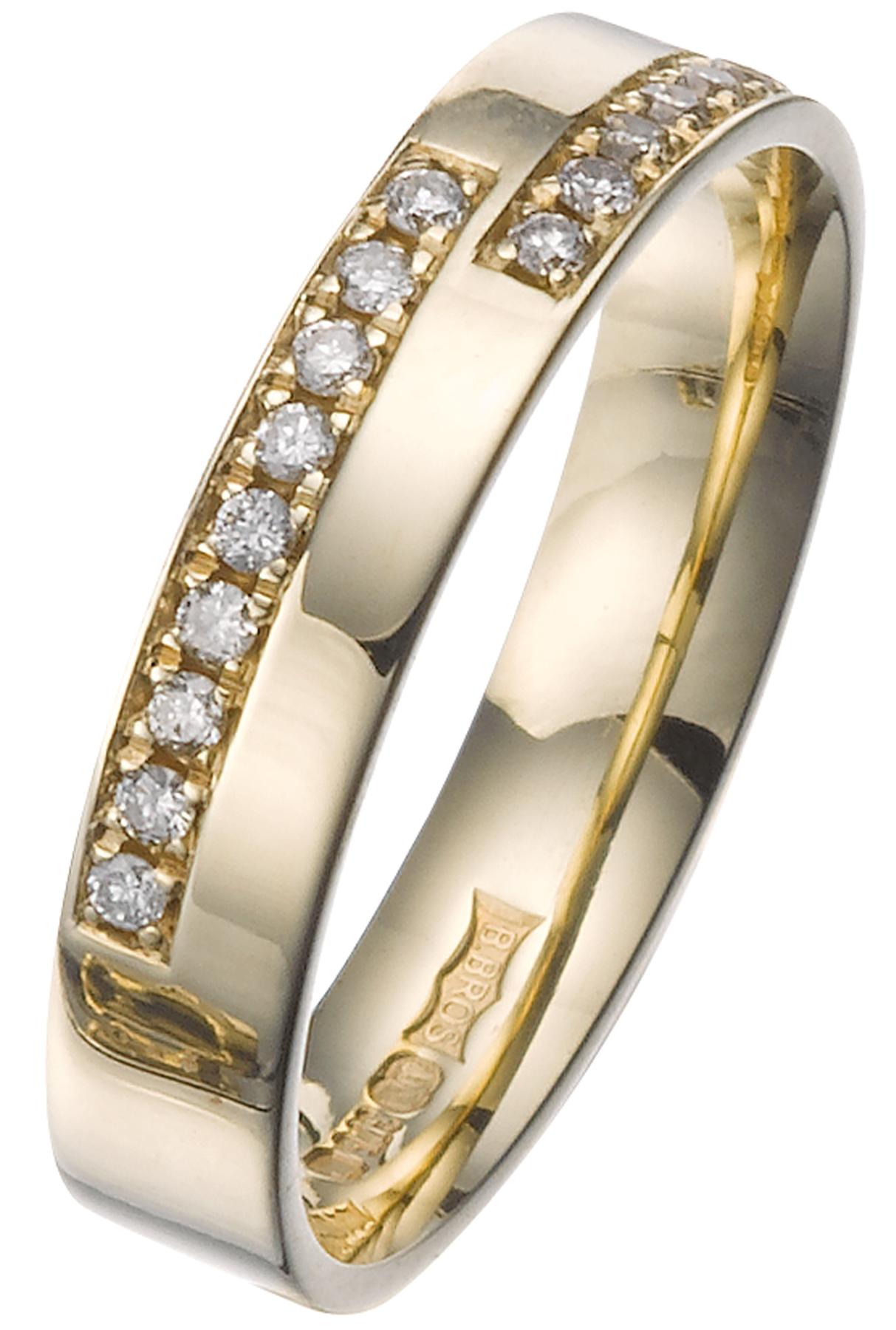undefined 9ct 18 Point Diamond 4mm Wedding Ring