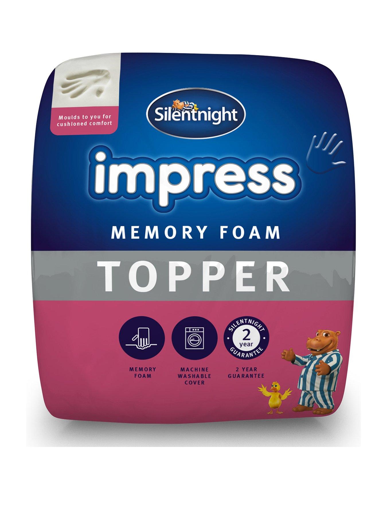 Silentnight Luxury Impress 7 cm Memory Foam Mattress Topper