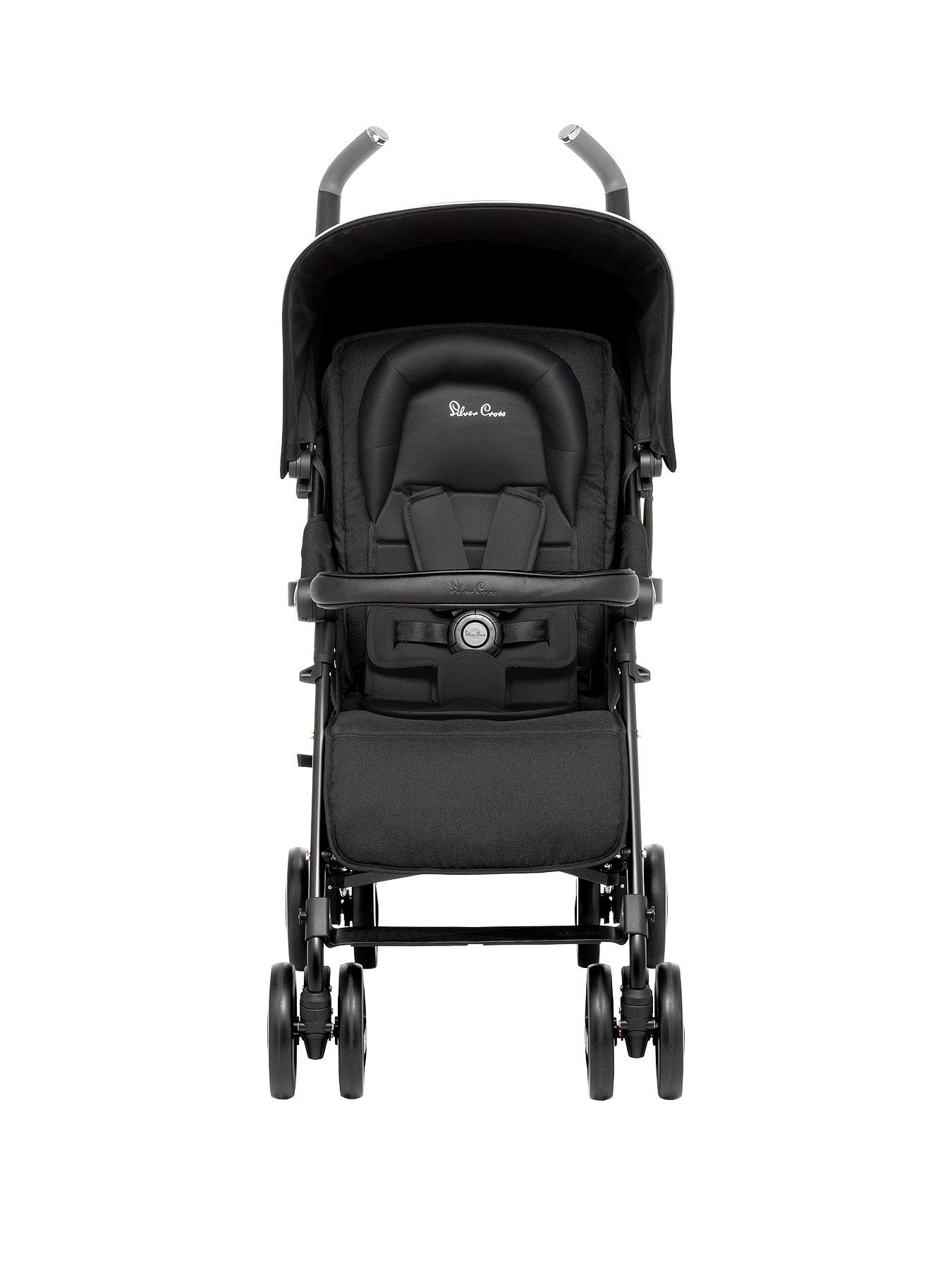 silver cross reflex stroller black