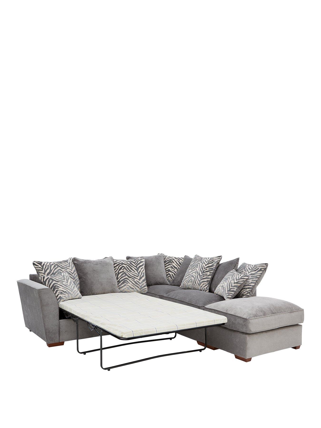  image of very-home-kingston-rightnbsphand-scatter-back-corner-chaise-sofa-bed-with-footstool
