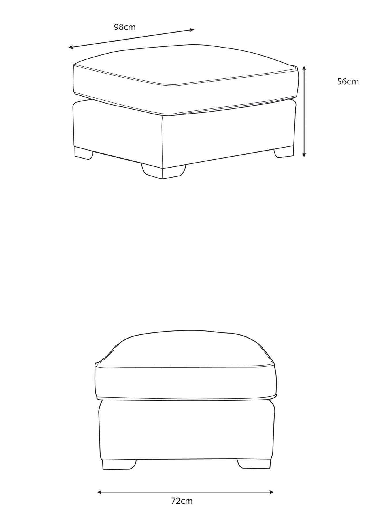 Image 5 of 5 of Very Home Kingston&nbsp;Footstool&nbsp;- Made to Order in the UK