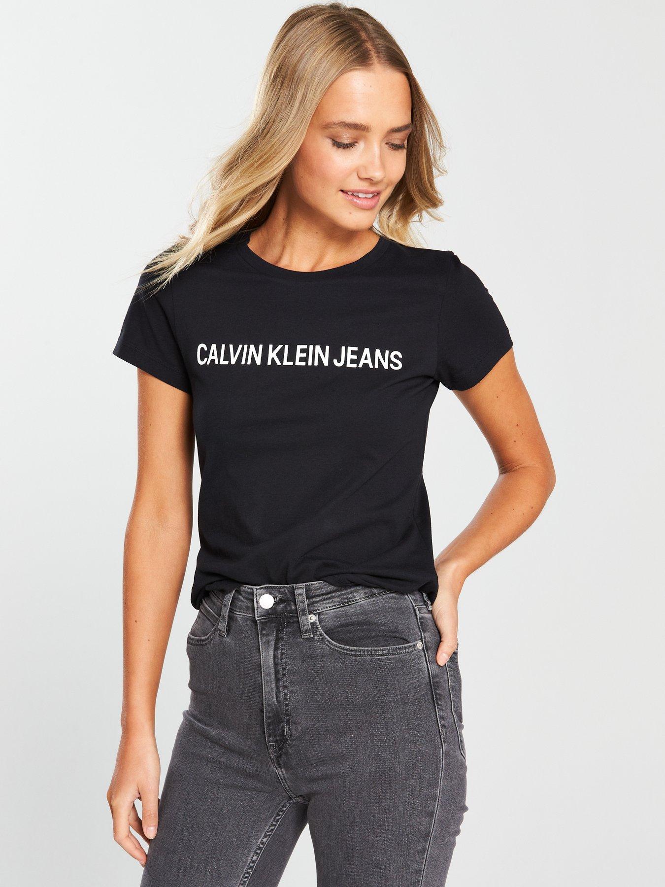 calvin klein jeans t shirt grey