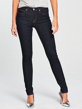 Calvin Klein Jeans   010 Mid Rise Skinny Jeans - Blue Rinse