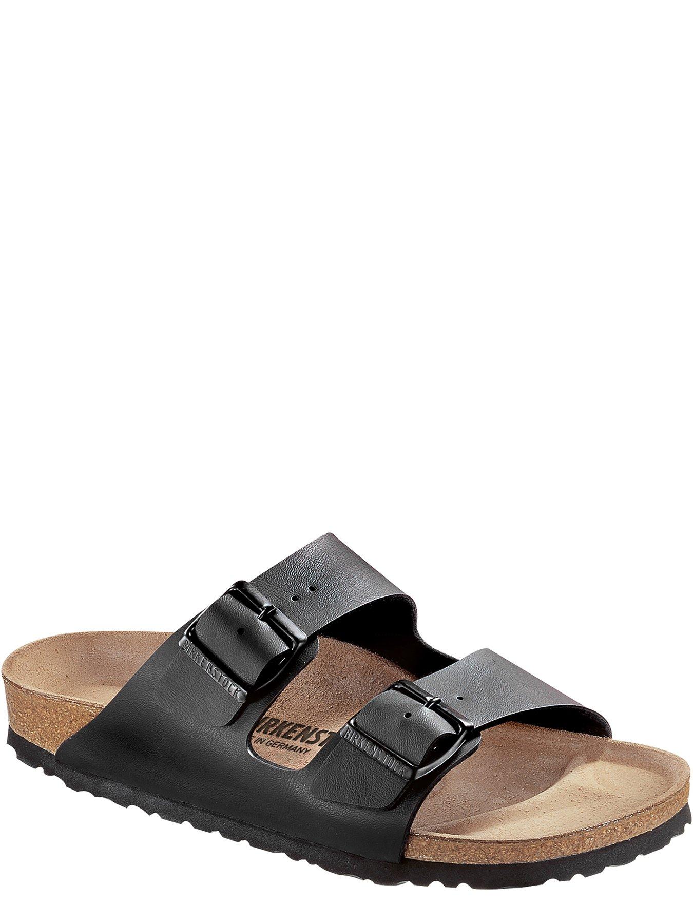 stillFront image of birkenstock-arizona-birko-flor-sandal-black