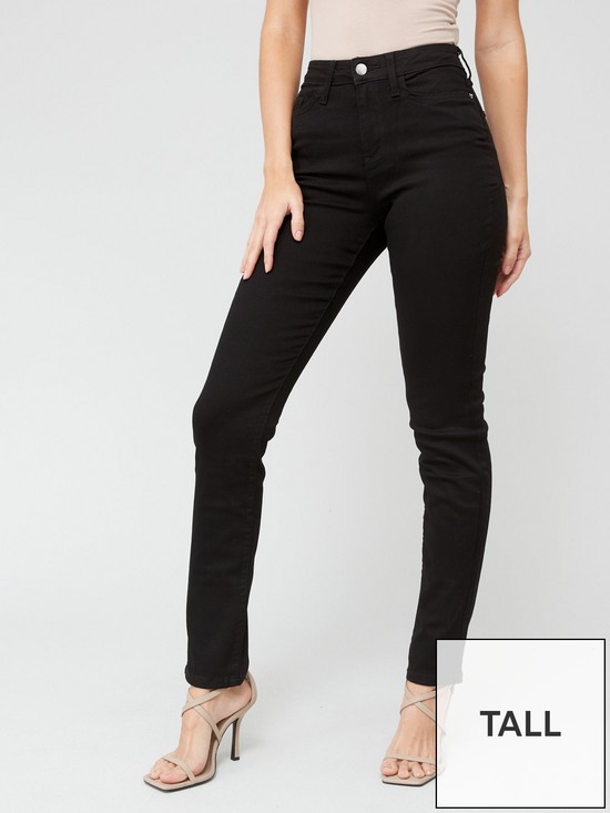 front image of everyday-tall-isabelle-high-rise-slim-leg-jean-black