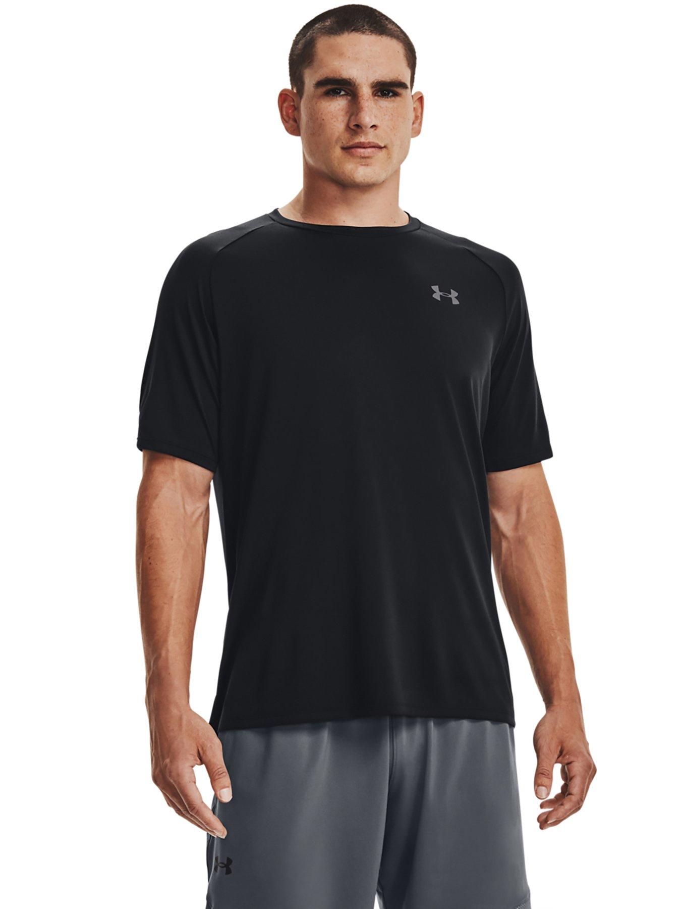 UNDER ARMOUR T-shirt CHALLENGER PRO with mesh in white/ gray