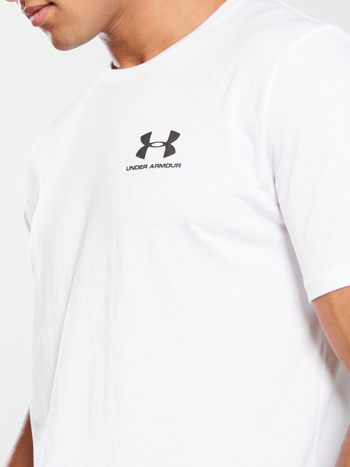 Image 4 of 4 of UNDER ARMOUR Training&nbsp;Sportstyle Left Chest Logo T-Shirt - White