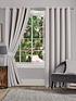  image of very-home-hugo-blackout-linen-eyelet-curtains