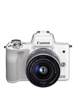 Canon   Eos M50 Csc Camera (White) With Ef-M15-45Mm Lens Kit