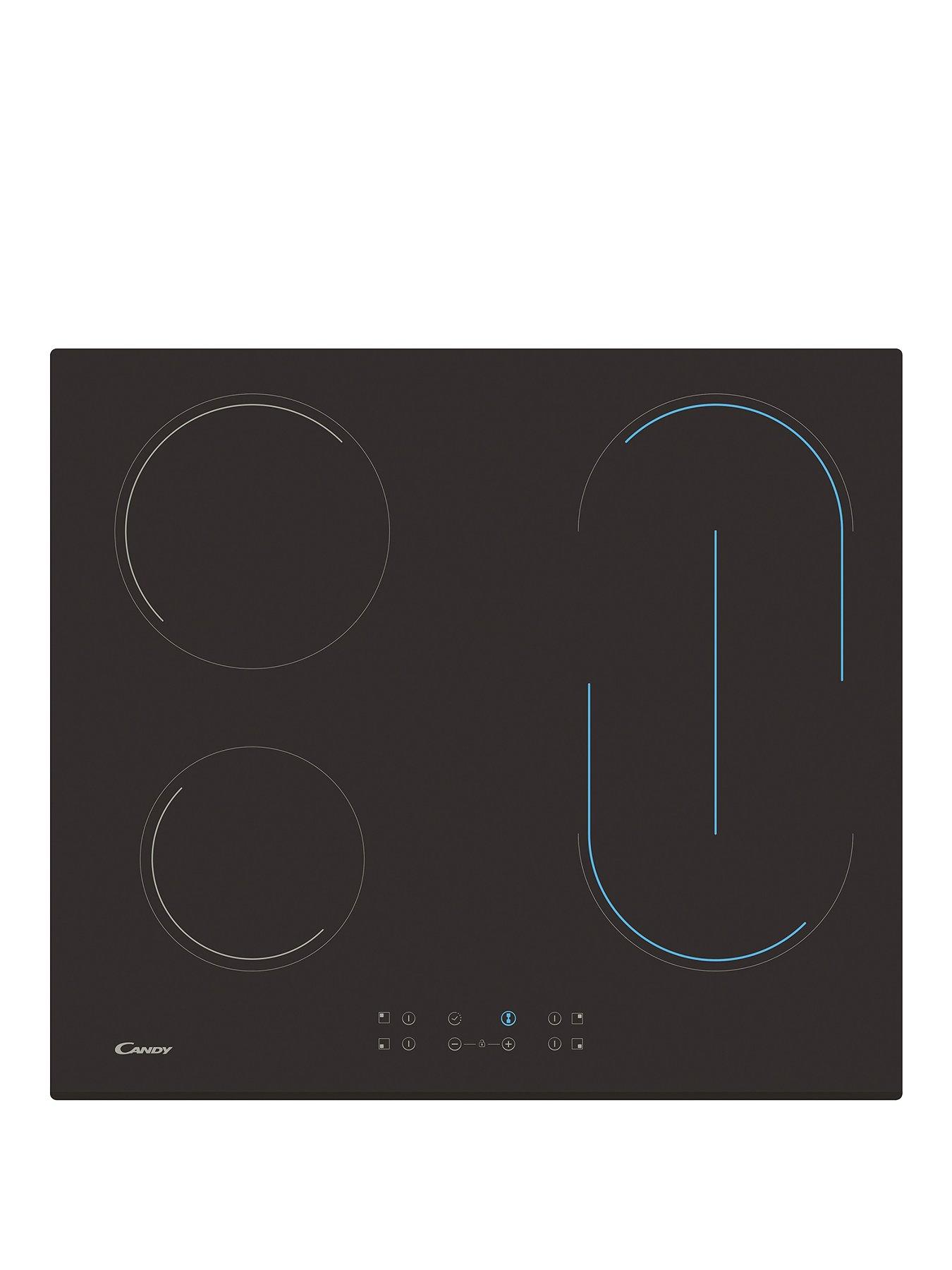 Image 1 of 4 of Candy CH64BVT&nbsp;60cm Ceramic Hob with Optional Installation - Black