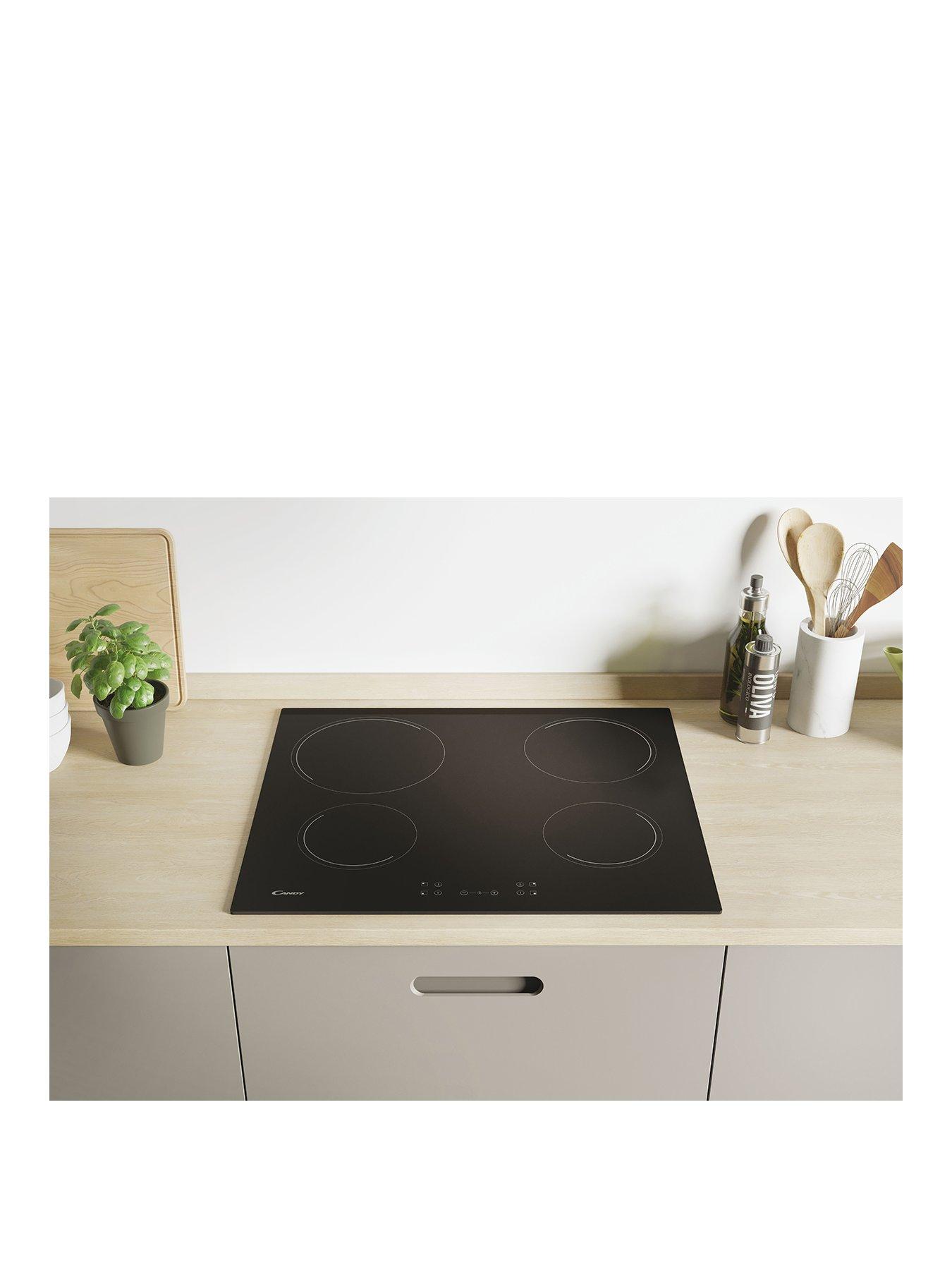  image of candy-ch64ccbnbsp60cm-ceramic-hob-with-optional-installation-black