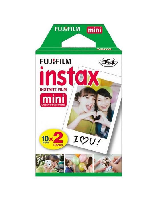 front image of fujifilm-instax-instax-mini-credit-card-size-glossy-photo-film-10-pack-x-2
