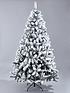  image of 8ft-flocked-emperor-christmas-tree-with-metal-stand
